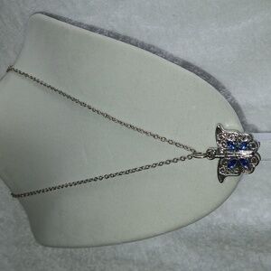 🦋Elegant Silver Butterfly Pendant🦋 Necklace